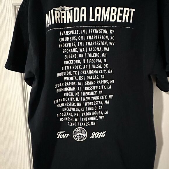 Miranda Lambert Certified Platinum Tour  2015 T-Shirt - Small - Picture 4 of 5